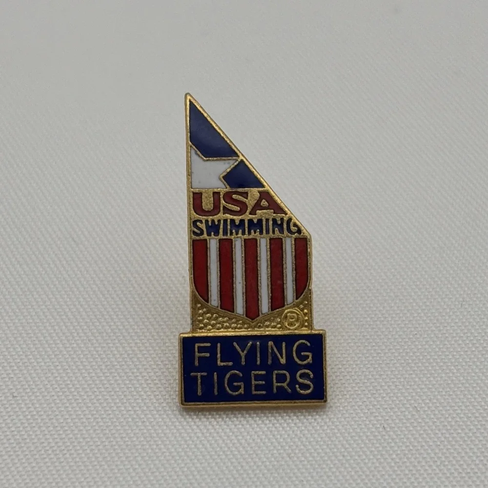 Olympic‎ Summer Games Team USA Swimming Flying Tigers Lapel Hat Pin